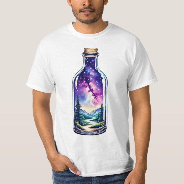 Camiseta Paisagem de Montanha Cósmica (Frente)
