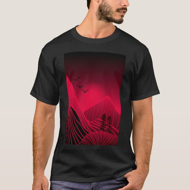 Camiseta Paisagem de Montanhas (Frente)
