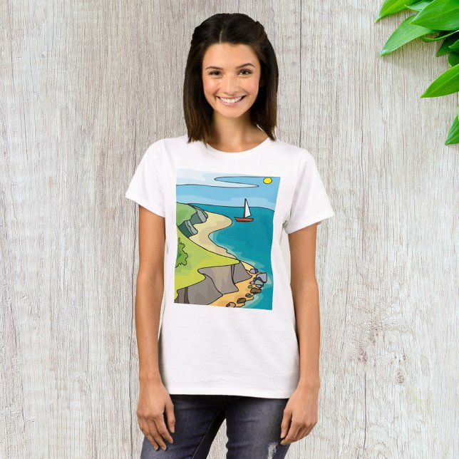 Camiseta Paisagem de navegação (Criador carregado)