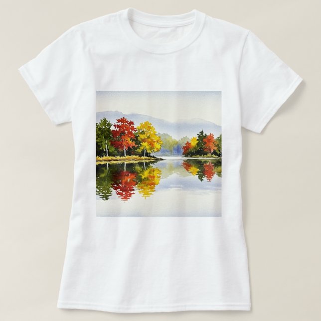 Camiseta Paisagem de outono (Frente do Design)