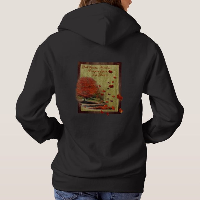 Camiseta Paisagem de outono das Folhas (Verso)