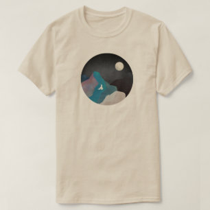 Camiseta Paisagem de Pássaro Montanhoso