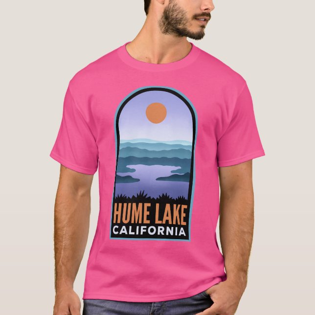 Camiseta Paisagem de Retro do Lago Hume (Frente)