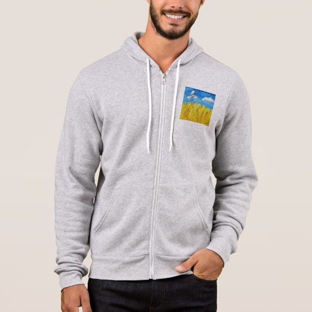 Camiseta Paisagem de Sinalizador da Ucrânia (Frente)