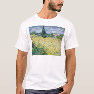 Camiseta Paisagem de Vincent van Gogh   com milho verde,