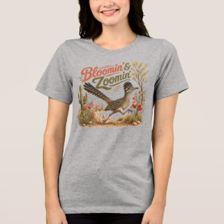 Camiseta Paisagem desértica do Roadrunner florescendo e ace