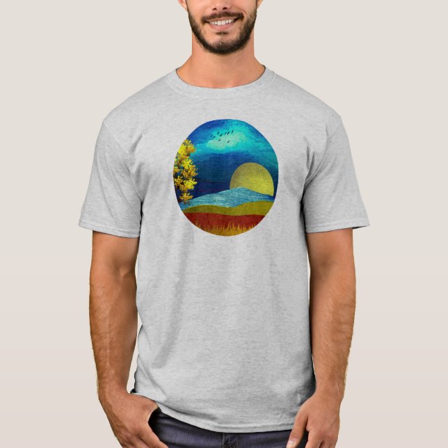 Camiseta Paisagem do Céu Líquido (Frente)