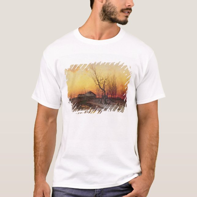 Camiseta Paisagem do inverno (Frente)