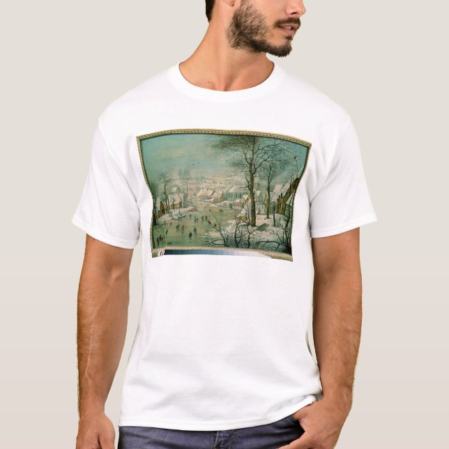 Camiseta Paisagem do inverno (Frente)
