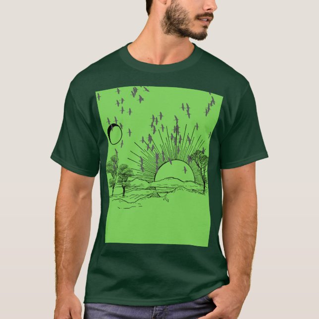 CAMISETA PAISAGEM DO NASCER DO SOL (Frente)