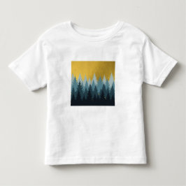 Camiseta Paisagem do Ouro das Árvores Florestais
