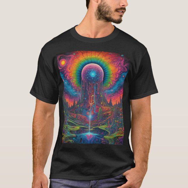 Camiseta Paisagem do Sonho Psicodélico (Frente)