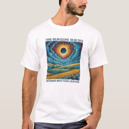 Camiseta Paisagem Eclipse Personalizável