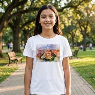 Camiseta Paisagem em Aquarela de Horseshoe Bend no Grand Ca