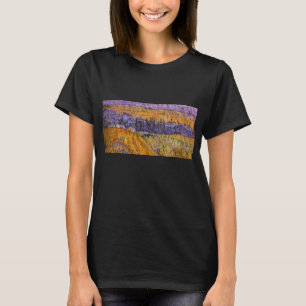 Camiseta Paisagem em Auvers sob a Chuva de Vincent van Gogh