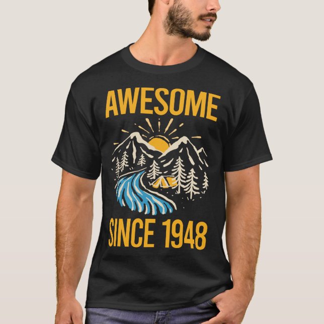 Camiseta Paisagem - Incrível Desde 1948 (Frente)