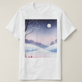 Camiseta Paisagem invernal nevada