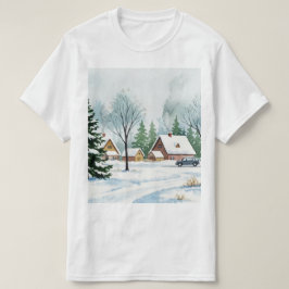 Camiseta Paisagem invernal nevada