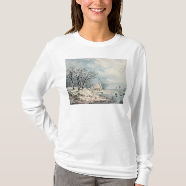 Camiseta Paisagem: Inverno (Frente)