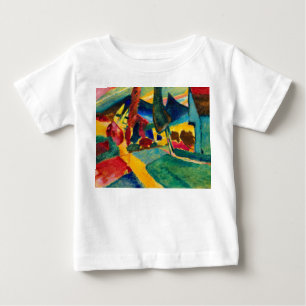 Camiseta Paisagem Kandinsky com Dois Poplars
