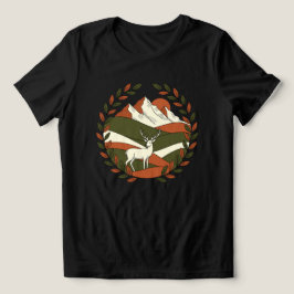 Camiseta Paisagem Majestosa com Veado