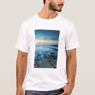Camiseta Paisagem marinha azul ao pôr do sol, Califórnia