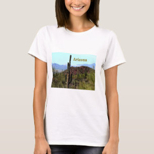 Camiseta Paisagem montanhosa de Saguaro Tucson Arizona Cami