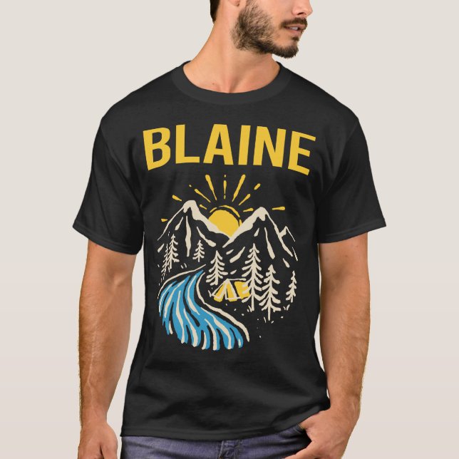 Camiseta Paisagem natural Blaine (Frente)