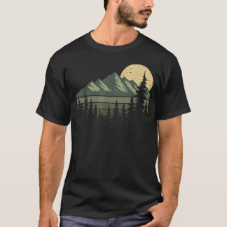 Camiseta Paisagem Natural Retro Caminhada Vintage
