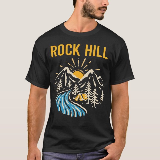 Camiseta Paisagem Natural Rocha Colina (Frente)