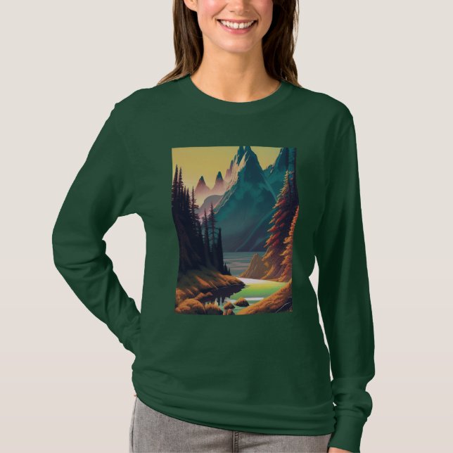 Camiseta Paisagem Natureza Água (Frente)