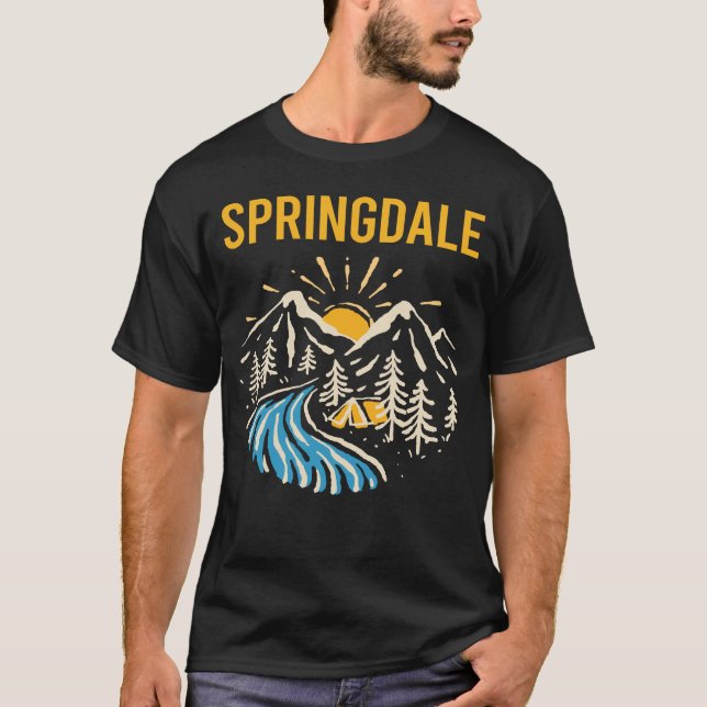 Camiseta Paisagem Natureza Springdale (Frente)