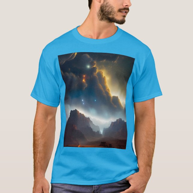 Camiseta Paisagem Nublada (Frente)