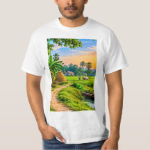 Paisagem Pacífica de Aldeia Rural