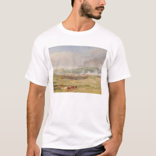 Camiseta Paisagem perto de Swansea, Gales do Sul (óleo no
