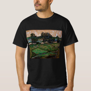 Camiseta Paisagem, Ponte em Oise por Vincent van Gogh