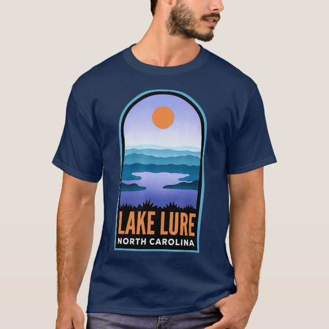 Camiseta Paisagem Retroativa do Lago Lure (Frente)