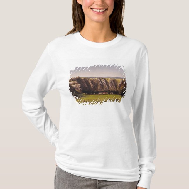 Camiseta Paisagem rochosa perto de Flagey (Frente)