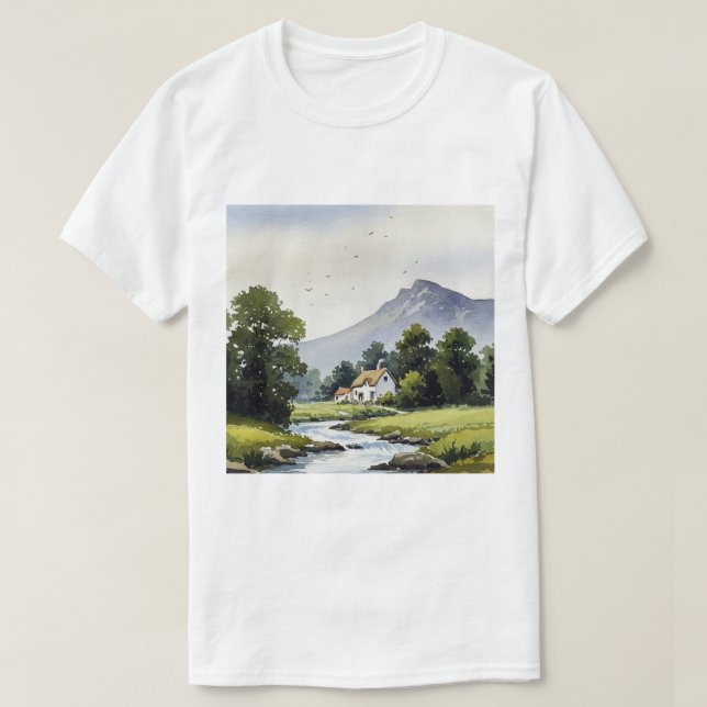 Camiseta Paisagem rural (Frente do Design)
