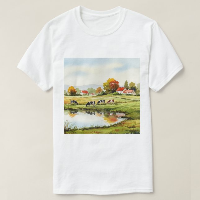 Camiseta Paisagem rural (Frente do Design)