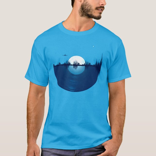 Camiseta Paisagem Sonora com Noite de Lua (Frente)