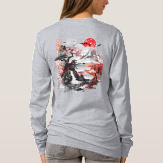 Camiseta Paisagem tradicional japonesa