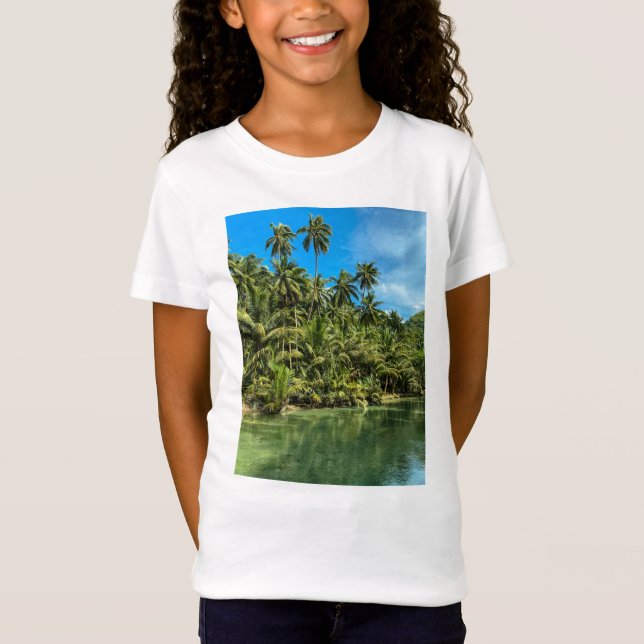 Camiseta Paisagem tropical, filipinas, Kawasan cai CAS (Frente)