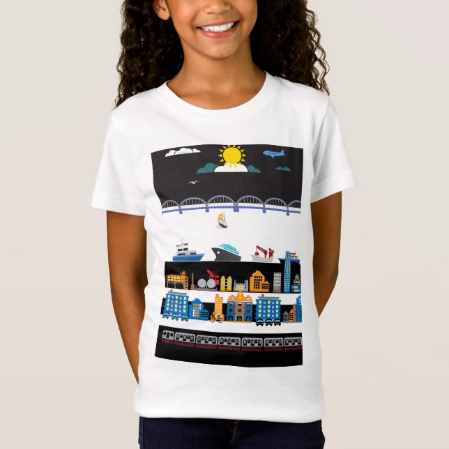 Camiseta Paisagem urbana (Frente)