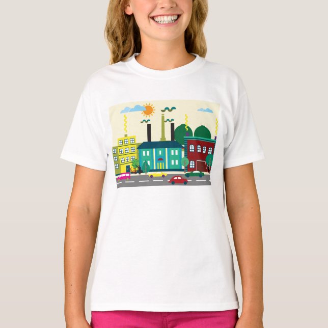 Camiseta Paisagem urbana (Frente)