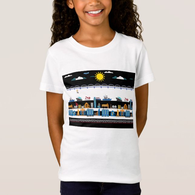 Camiseta Paisagem urbana (Frente)