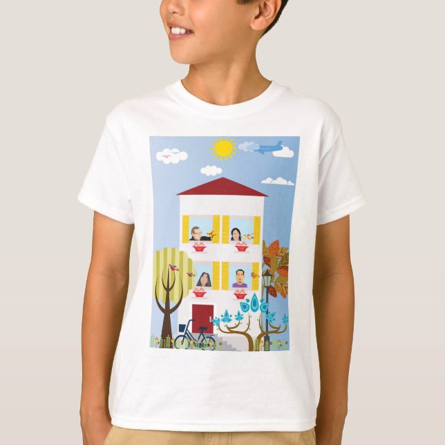 Camiseta Paisagem urbana (Frente)