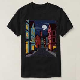 Camiseta Paisagem urbana à noite