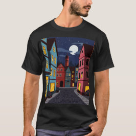 Camiseta Paisagem urbana à noite