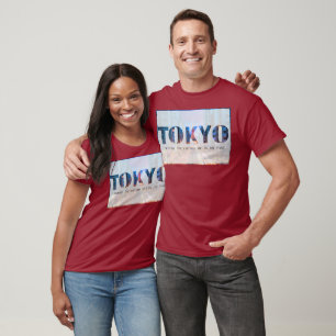 Camiseta Paisagem Urbana de Tóquio Japão - Onde o Futuro En